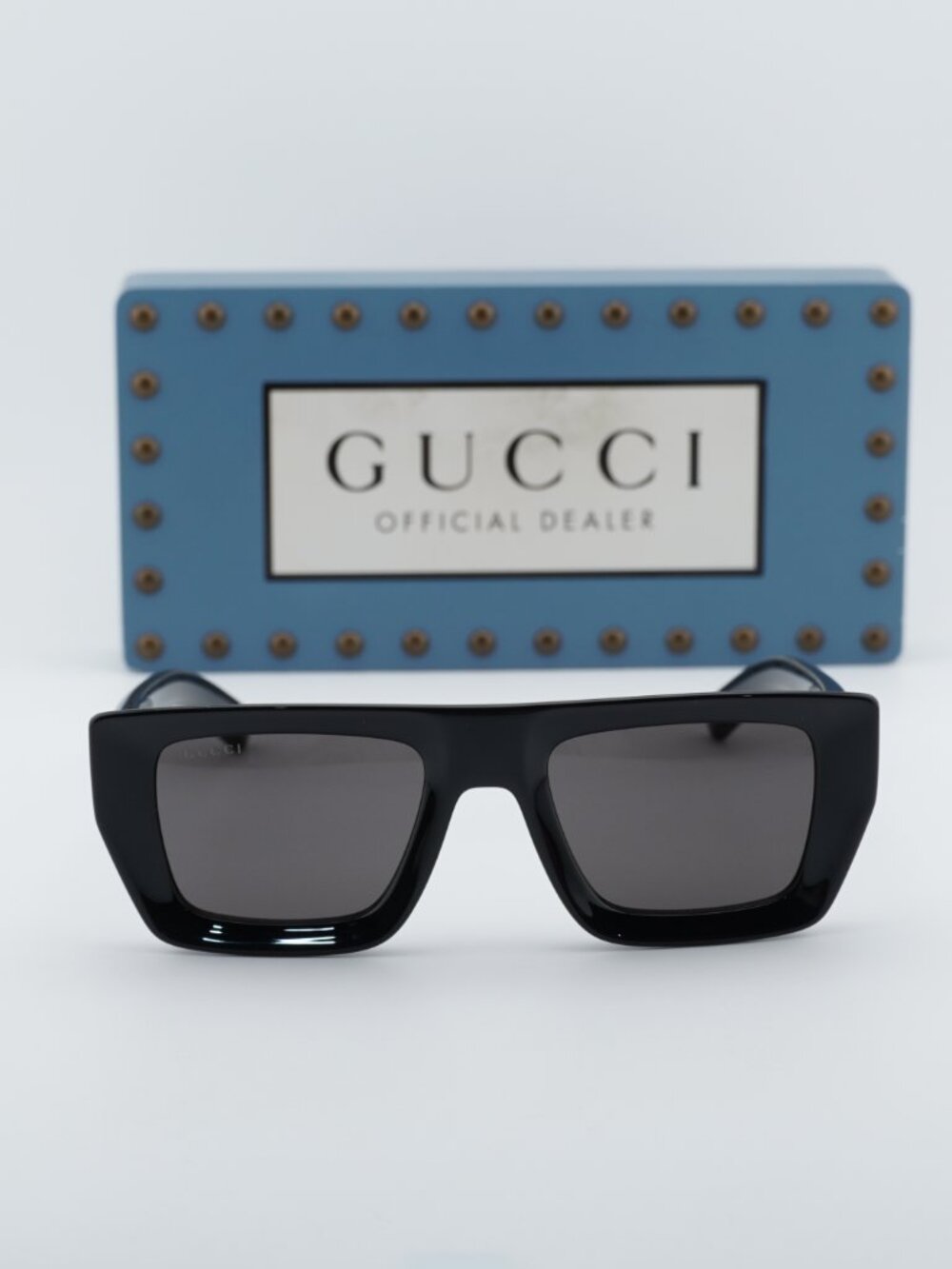 Gucci GG1723S 001 Square Sunglasses - Black\Grey - Picture 6 of 11